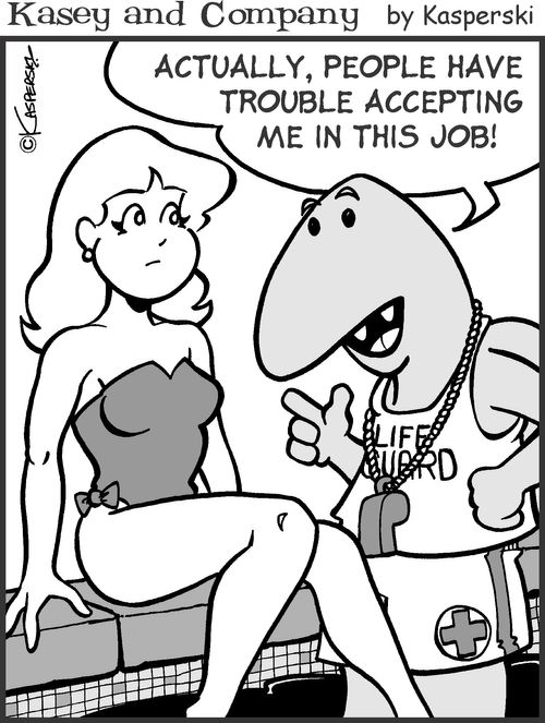'Actually, people have trouble accepting me in this job!'