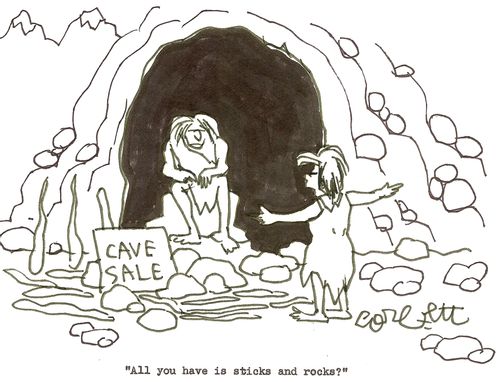 Cave Sale: 'All you have is sticks and rocks!'