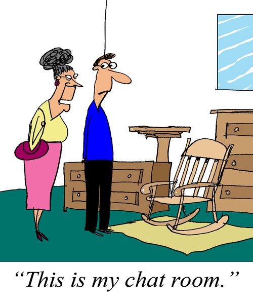 'This is my chat room.'