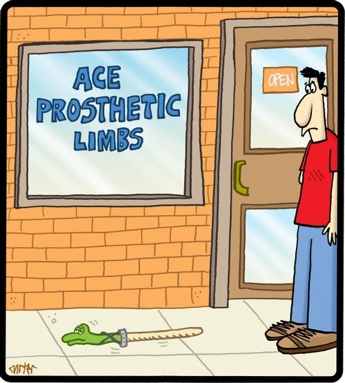 Prosthetic snake.