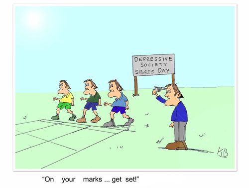 'On your marks. . . get set!'