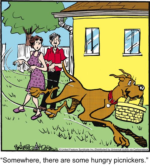'Somewhere, there are some hungry picnickers.'