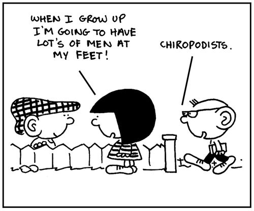 'When I grow up I'm going to have men at my feet.'