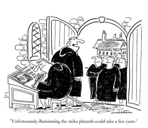 'Unfortunately illuminating the strike placards could take a few years.'