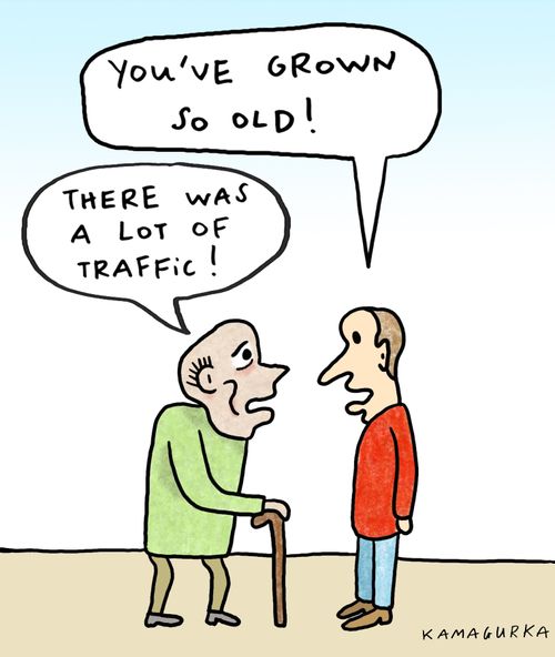 'You've grown so old!'