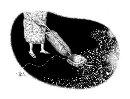 Vacuuming Space.