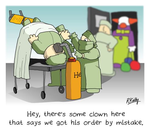 'Hey, there's some clown here that says we got his order by mistake.'