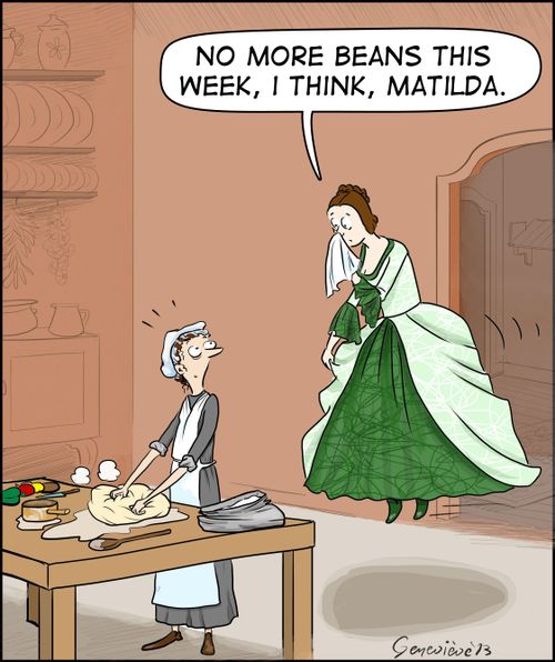 'No more beans this week, I think, Matilda.'
