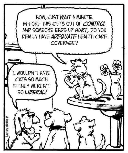 'Now, just wait a minute. Before this gets out of control and someone ends up hurt, do you really have adequate health care coverage?'