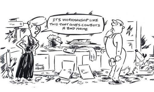'It's workmanship like this that gives cowboys a bad name.'