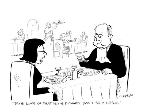 'Take some of that home, Richard.  Don't be a hero.'