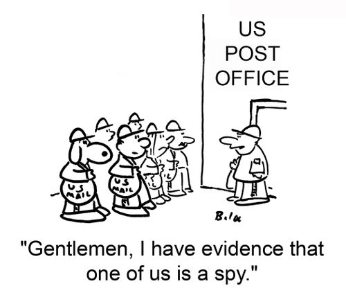 'Gentlemen, I have evidence that one of us is a spy.'