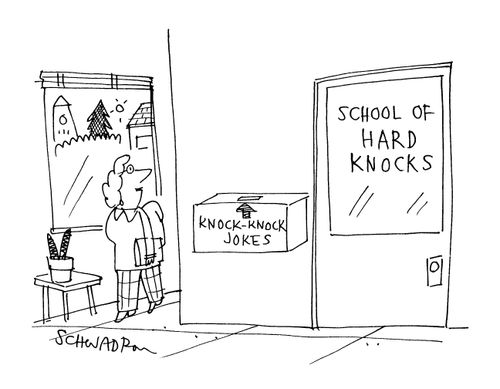 School of hard knocks: Mail box 'Knock-knock jokes'