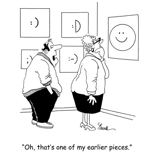 'Oh, that's one of my earlier pieces.'