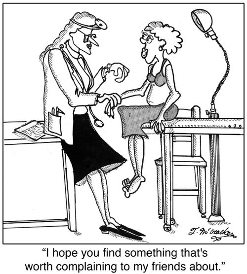 'I hope you find something that's worth complaining to my friends about.'