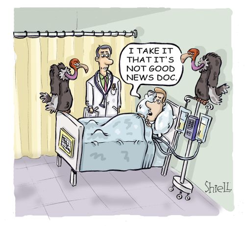 'I take it that it's not good news doc'