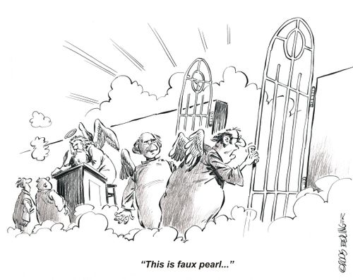 'This is faux pearl...'