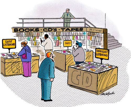 Difficult listening.