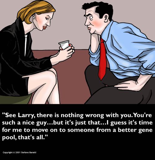 "It's time for me to move onto someone from a better gene pool, that's all."