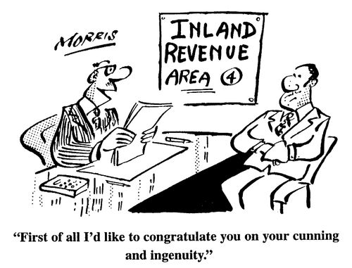 "First of all I'd like to congratulate you on your cunning and ingenuity."