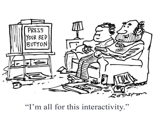 'I'm all for this interactivity.'