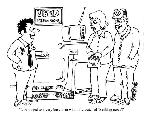 'It belonged to a very busy man who only watched 'breaking news'!'