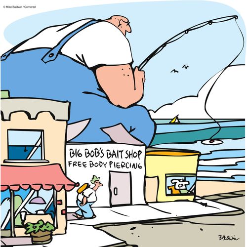 Big Bob's bait shop: Free Body piercing
