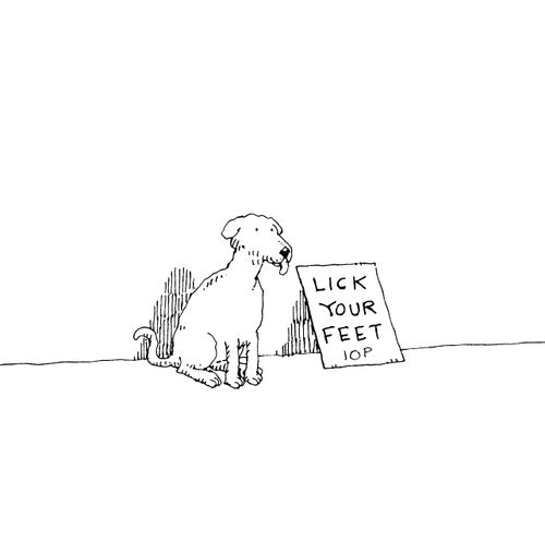 'Lick your feet, 10p.'