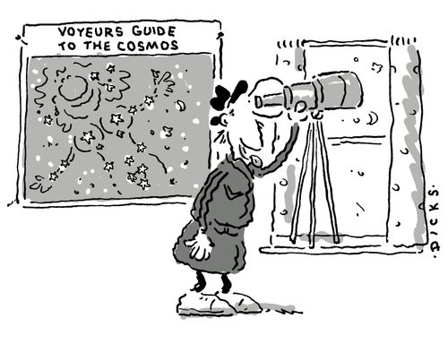 Voyeurs guide to the Cosmos (stars in the shape of a sexy woman).