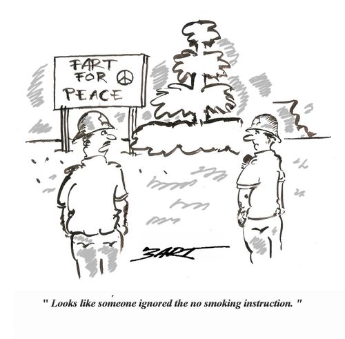 "Looks like someone ignored the no smoking instruction."