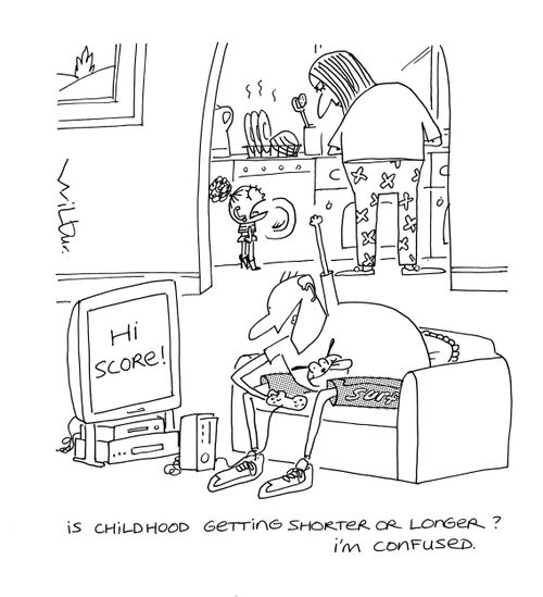 'Is childhood getting shorter or longer? I'm confused.'
