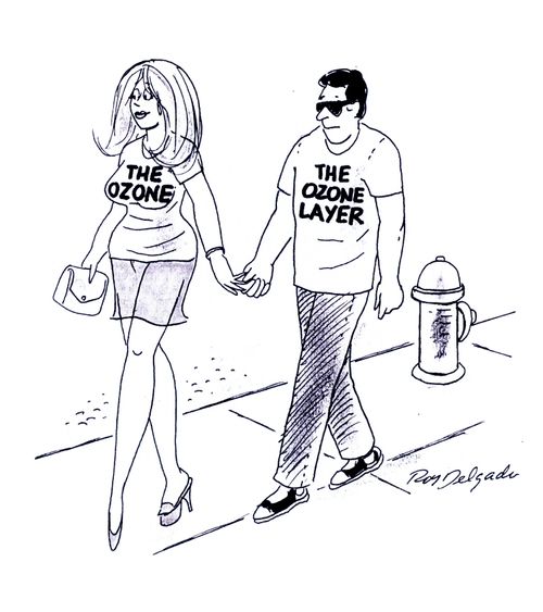 The ozone and the ozone layer.