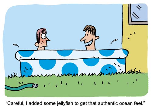 I added some jellyfish to get that authentic ocean feel.