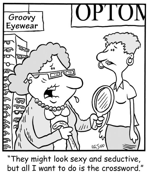 'They might look sexy and seductive but all I want to do is the crossword.'
