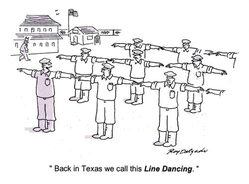 'Back in Texas we call this Line Dancing.'