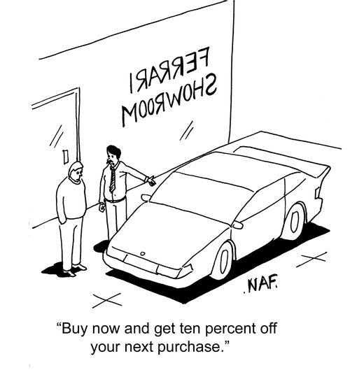 Buy now, and get 10% off your next purchase.