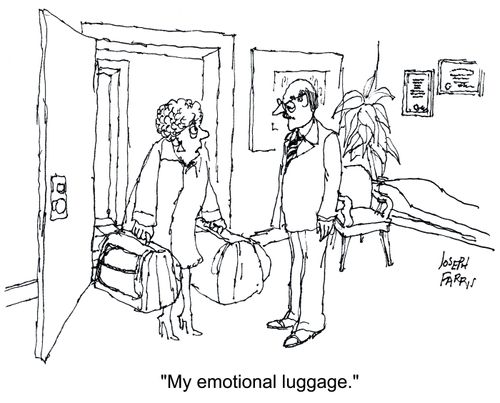'My emotional luggage.'
