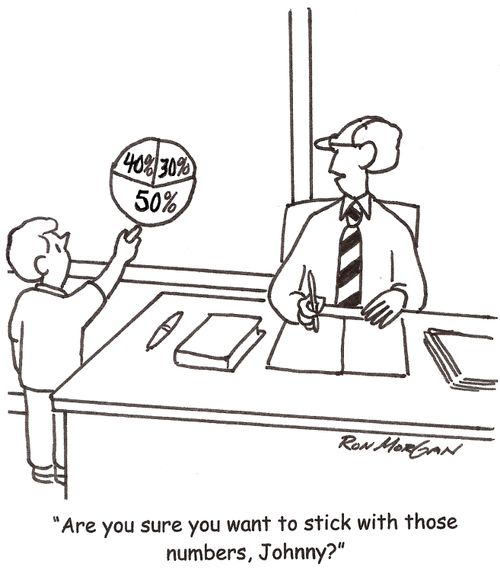 'Are you sure you want to stick with those numbers, Johnny.'