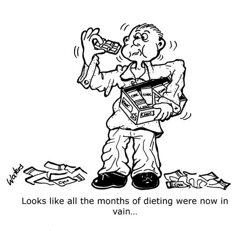 Looks like all the months of dieting were now in vain...