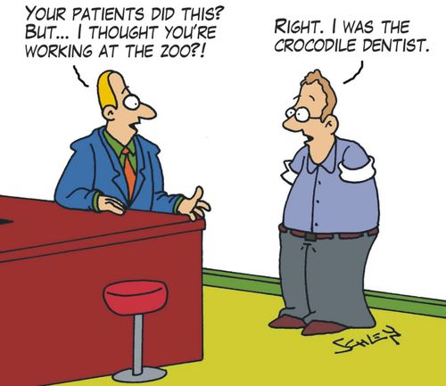 'Your patients did this? But... I thought you're working at the zoo?!'
