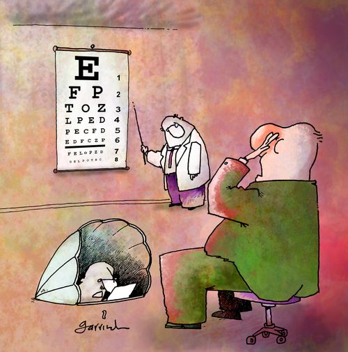 Eye exam.