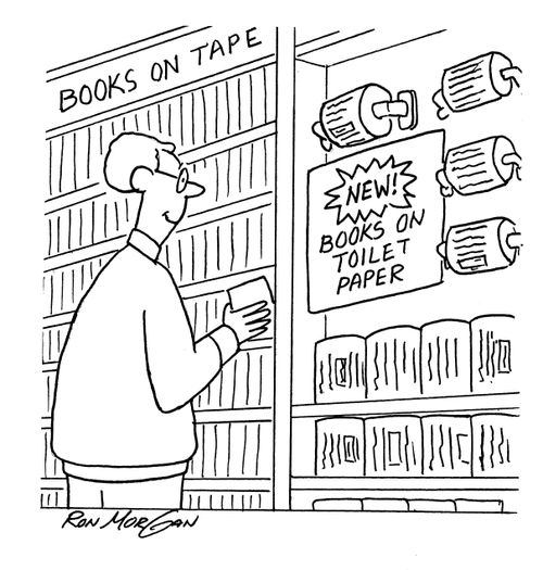 New - Books on Toilet Paper.