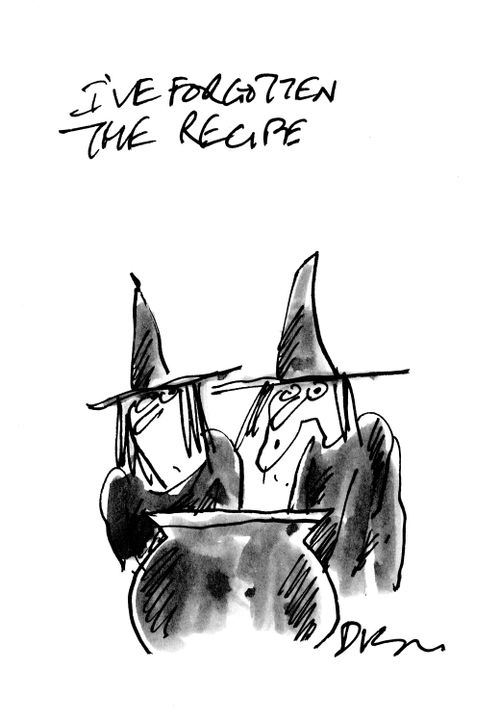 'I've forgotten the recipe.'