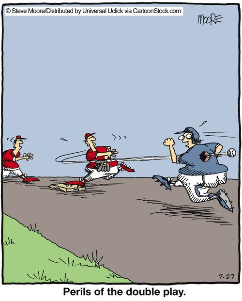 Perils of the double play.