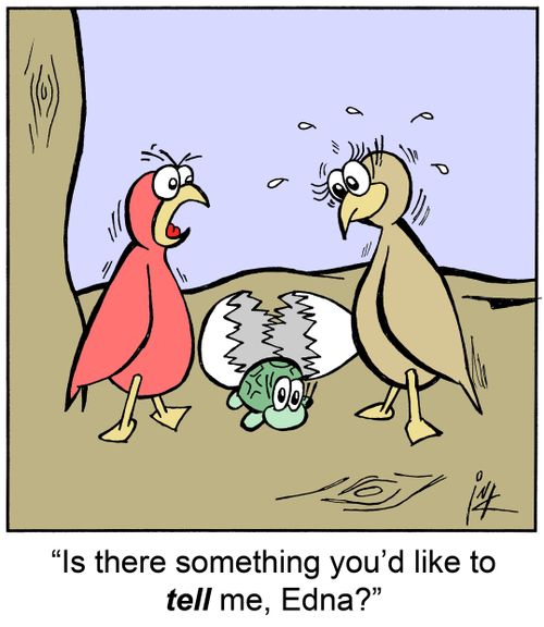 'Is there something you'd like to tell me, Edna?'