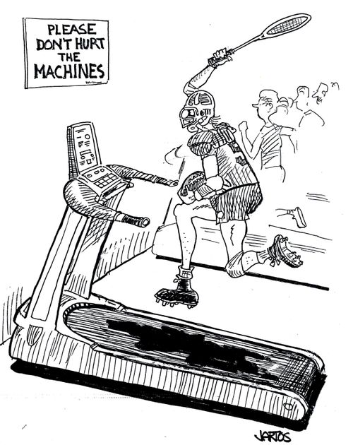 Please don't hurt the machines.