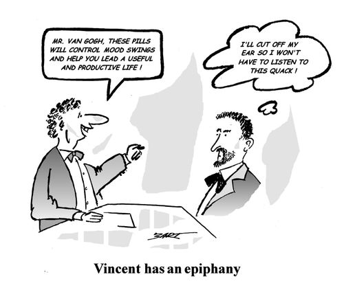 Vincent Van Gogh has an epiphany