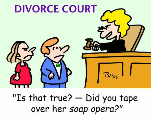'Is that true? - Did you tape over her soap opera?'