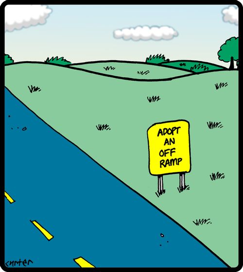 Adopt an off ramp.