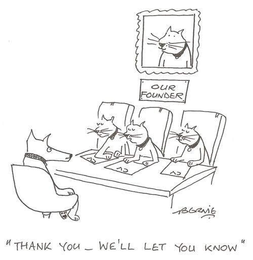 'Thank you - we'll let you know.'
